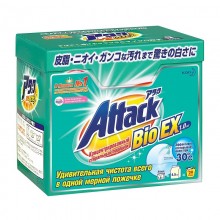Японский концентрированный стиральный порошок KAO Attack BioEX с биоэнзимами, 1 кг
