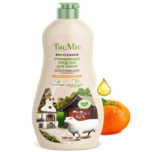 Антибактериальный гипоаллергенный  эко крем для мытья  кухни BioMio Bio-Kitchen Cleaner, с эфирным маслом Апельсина, 500 мл