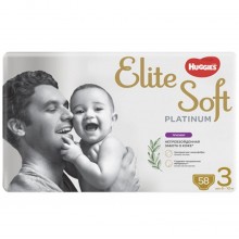 Трусики-подгузники Huggies Elite Soft Platinum Pants Mega 3 (6-10 кг) 58 шт.