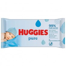 Салфетки влажные Huggies Pure 99.9% воды, 56 шт.