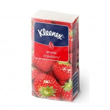 Носовые платки Kleenex Aroma с ароматом клубники двухслойные, 10 шт.
