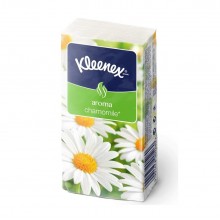 Носовые платки Kleenex Aroma с ароматом ромашки двухслойные, 10 шт.