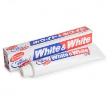 Японская зубная паста Lion White & White отбеливающего действия с кальцием и фтором, 150 г