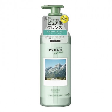 Шампунь для волос на основе натуральных компонентов KAO Merit Pyuan Natural Cleanse Care, 425 мл