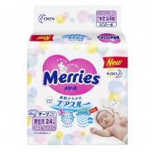 Подгузники Merries размер Newborn (0-5 кг) 24 шт.