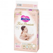 Подгузники Merries First Premium, размер M (6-11 кг) 48 шт.