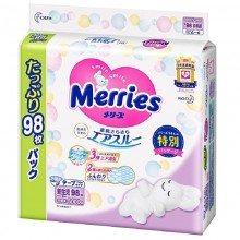 Подгузники Merries, размер NewBorn (до 5 кг) 98 шт.