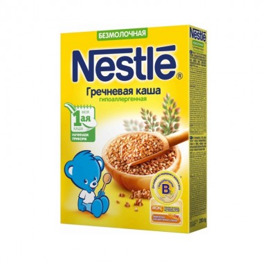 Каша Nestle б/молочная, гречневая, с 4 мес., 200 г