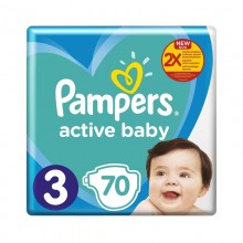 Подгузники Pampers Active Baby 3 (6-10 кг) 70 шт.