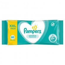 Влажные салфетки для младенцев Pampers Sensitive, 80 шт.