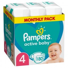 Подгузники Pampers Active Baby 4 BOX (8-14 кг) 180 шт.
