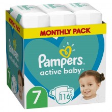 Подгузники Pampers Active Baby 7 BOX (15+ кг) 116 шт.