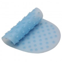 Антискользящий силиконовый коврик ROXY-KIDS для детской ванночки, голубой.
