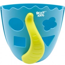 Органайзер-сортер ROXY-KIDS DINO для игрушек и банных принадлежностей, голубой