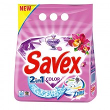 Стиральный порошок Savex Color 2 в 1, 2 кг