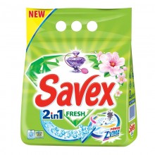 Стиральный порошок Savex Fresh 2 в 1, 2 кг