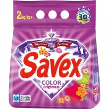 Стиральный порошок Savex Color Brightness, 2 кг