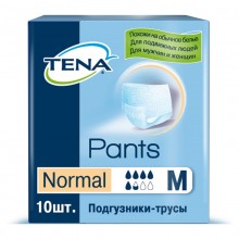 Подгузники-трусики для взрослых Tena Pants Normal M, 10 шт.